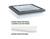 DAKEA AZURE FIXED - NEOTVÍRAVÉ - Plastové střešní okno FRF B600 - 0912 - rozměr 90*120cm